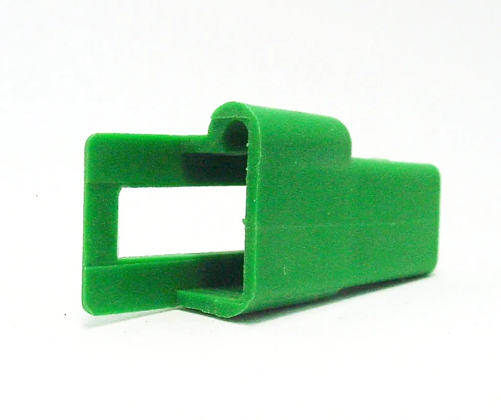 1 Way Male Wire Harness Terminal Connector Housing w/Latch Green