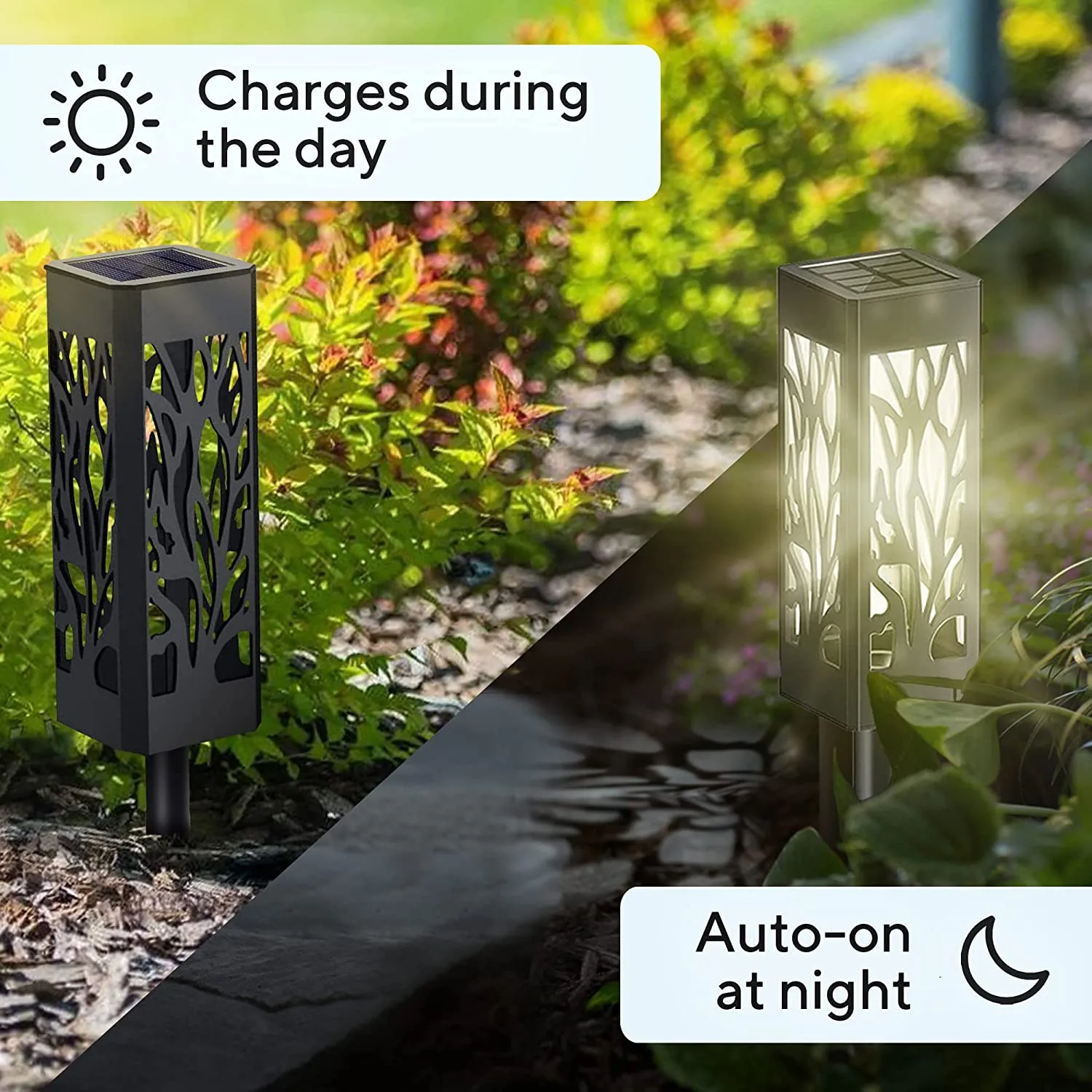 10 Pack Solar Pathway Lights Outdoor Waterproof - Garden Lights