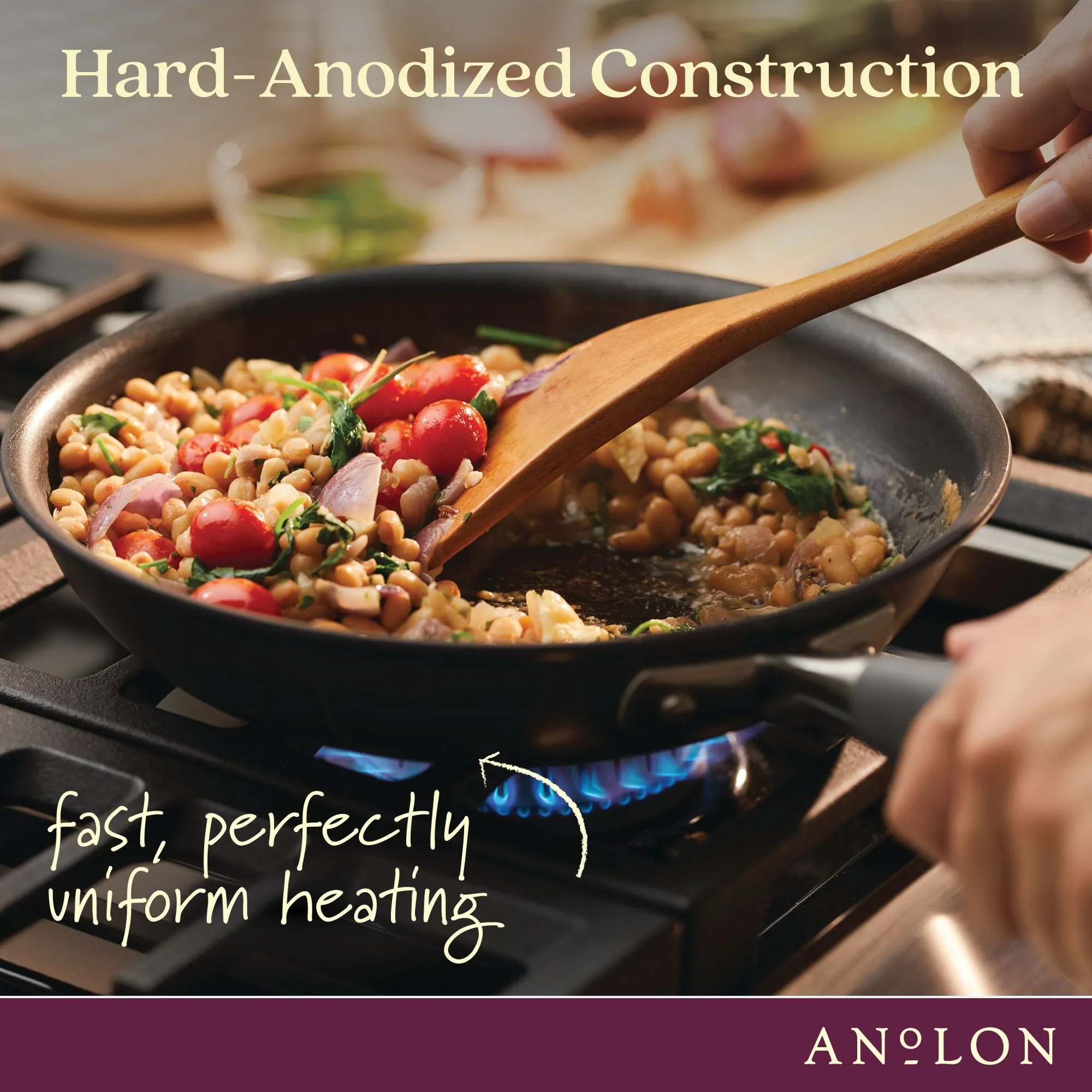 12-Inch Hard Anodized Nonstick Stir Fry Pan