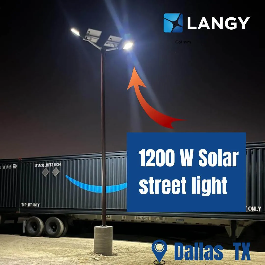 1200W 1400W Solar Parking lot Light -40000lumens