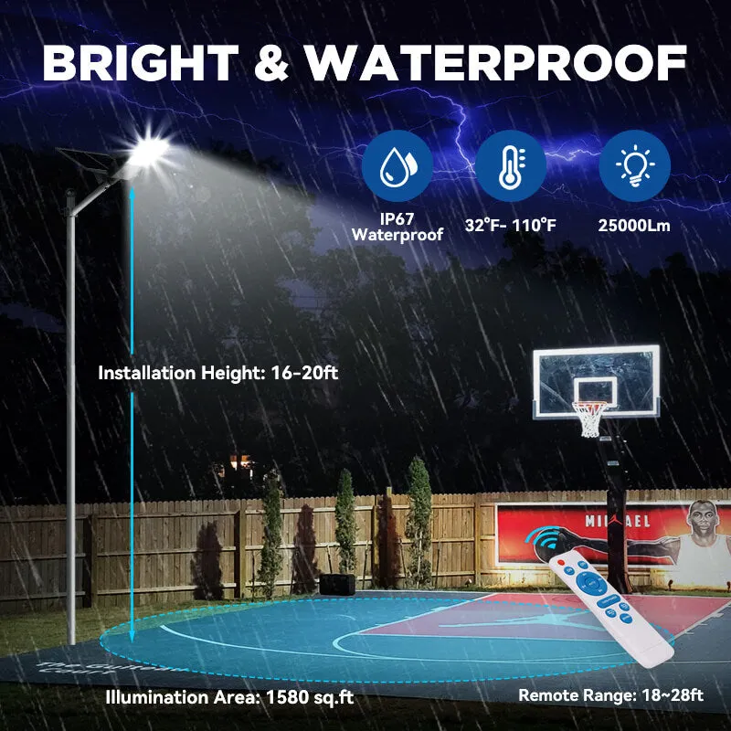 1200W 1400W Solar Parking lot Light -40000lumens