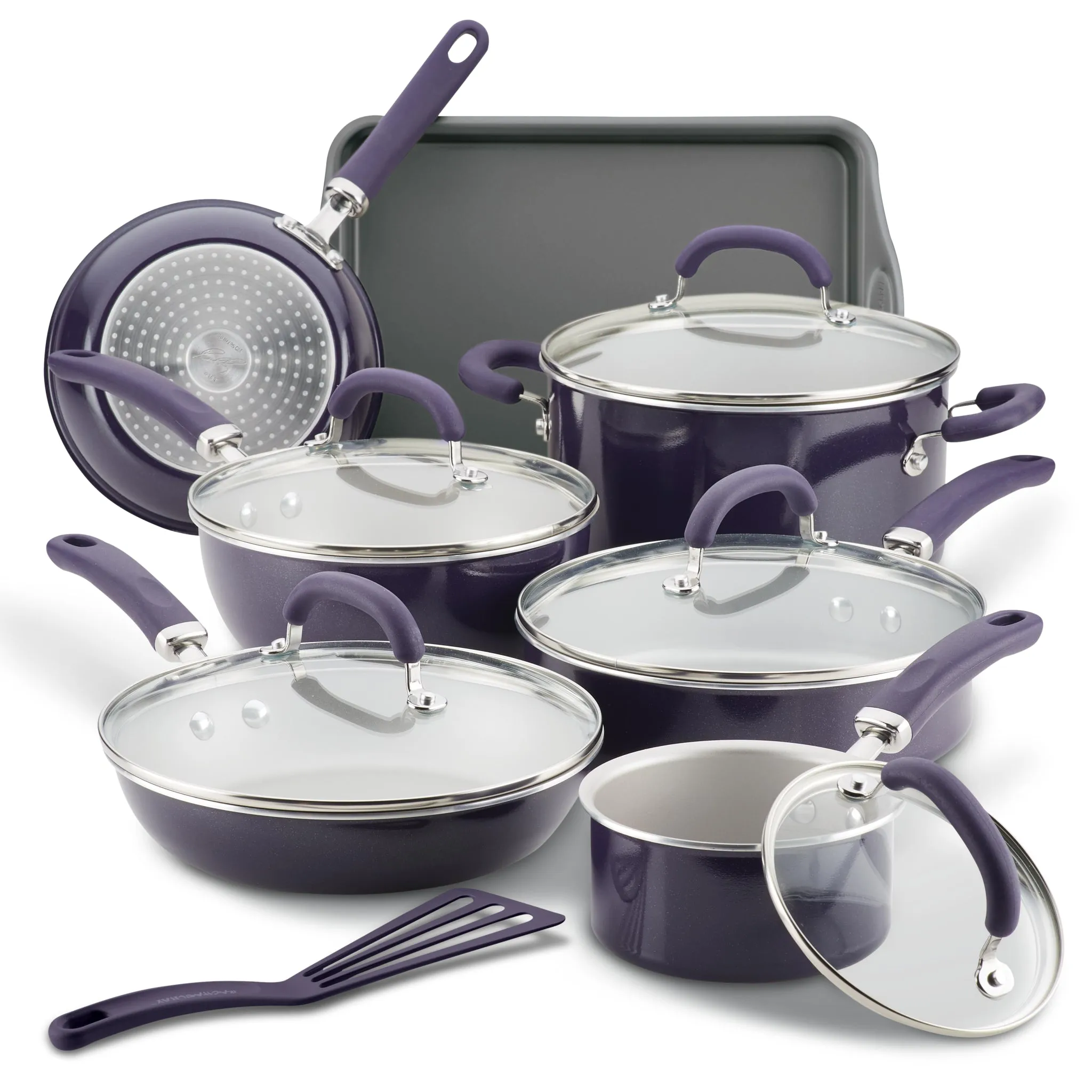 13-Piece Create Delicious Nonstick Induction Cookware Set