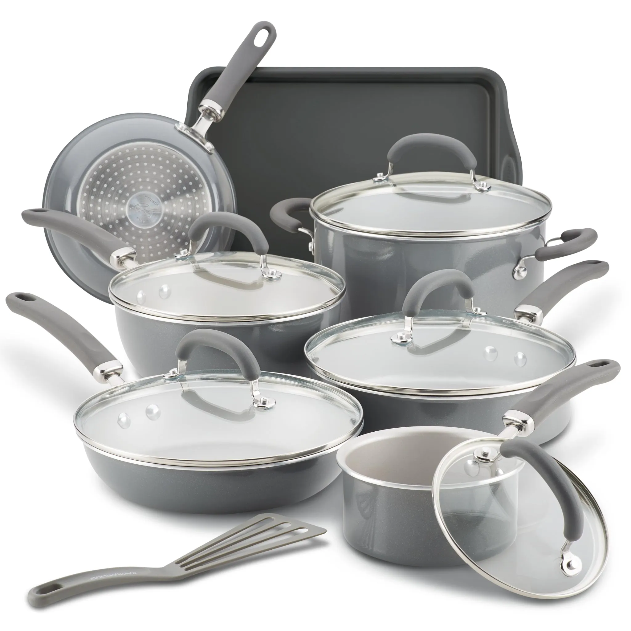 13-Piece Create Delicious Nonstick Induction Cookware Set