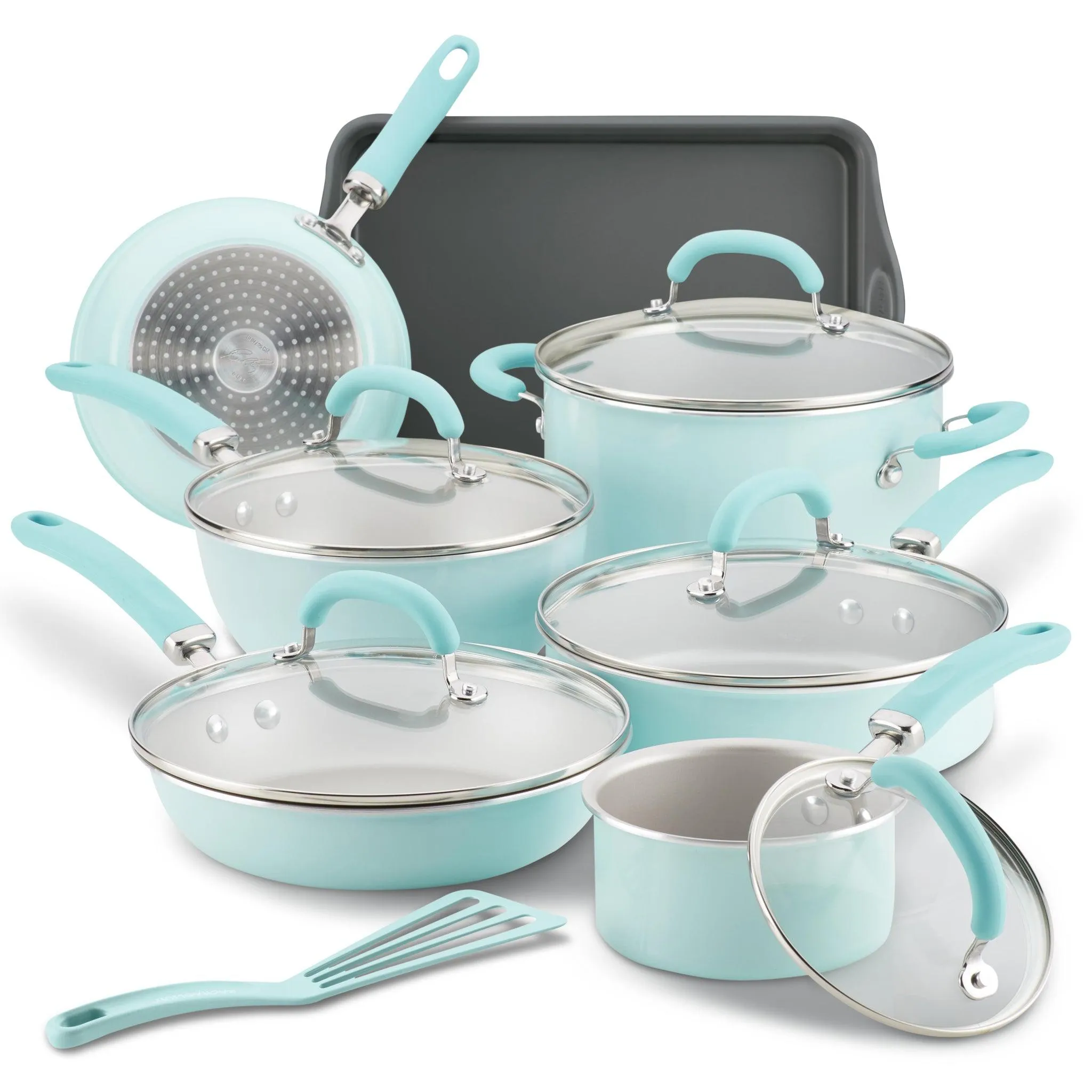 13-Piece Create Delicious Nonstick Induction Cookware Set