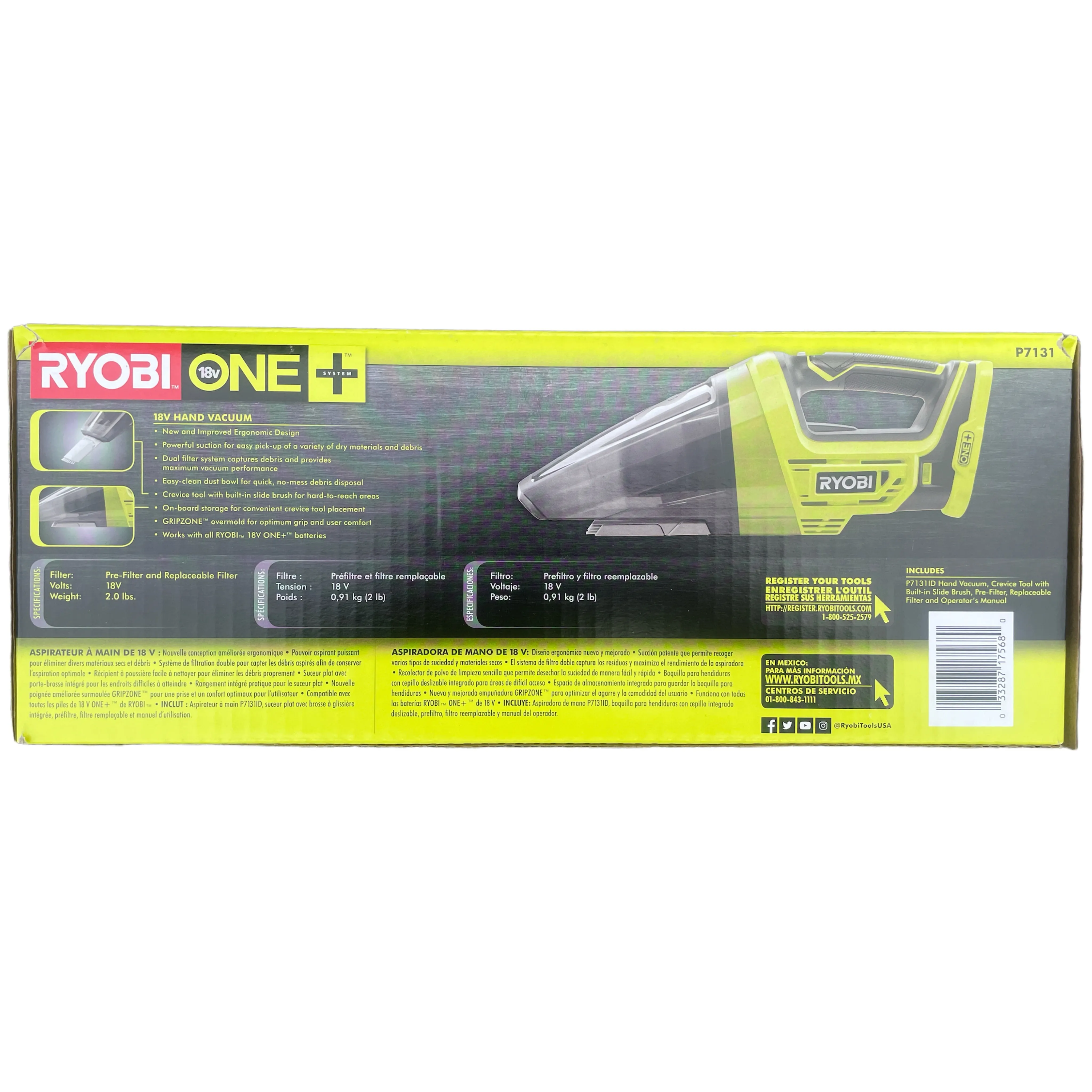 18-Volt ONE  Lithium-Ion Cordless Hand Vacuum (Tool-Only)