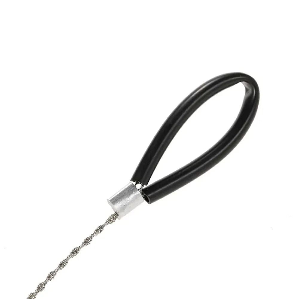 1PC 0.9m Stainless Steel Wire Saw Ring Scroll Cutter Saw Emergency Survival Outdoor Tool Hiking Hunting Camping Equipment