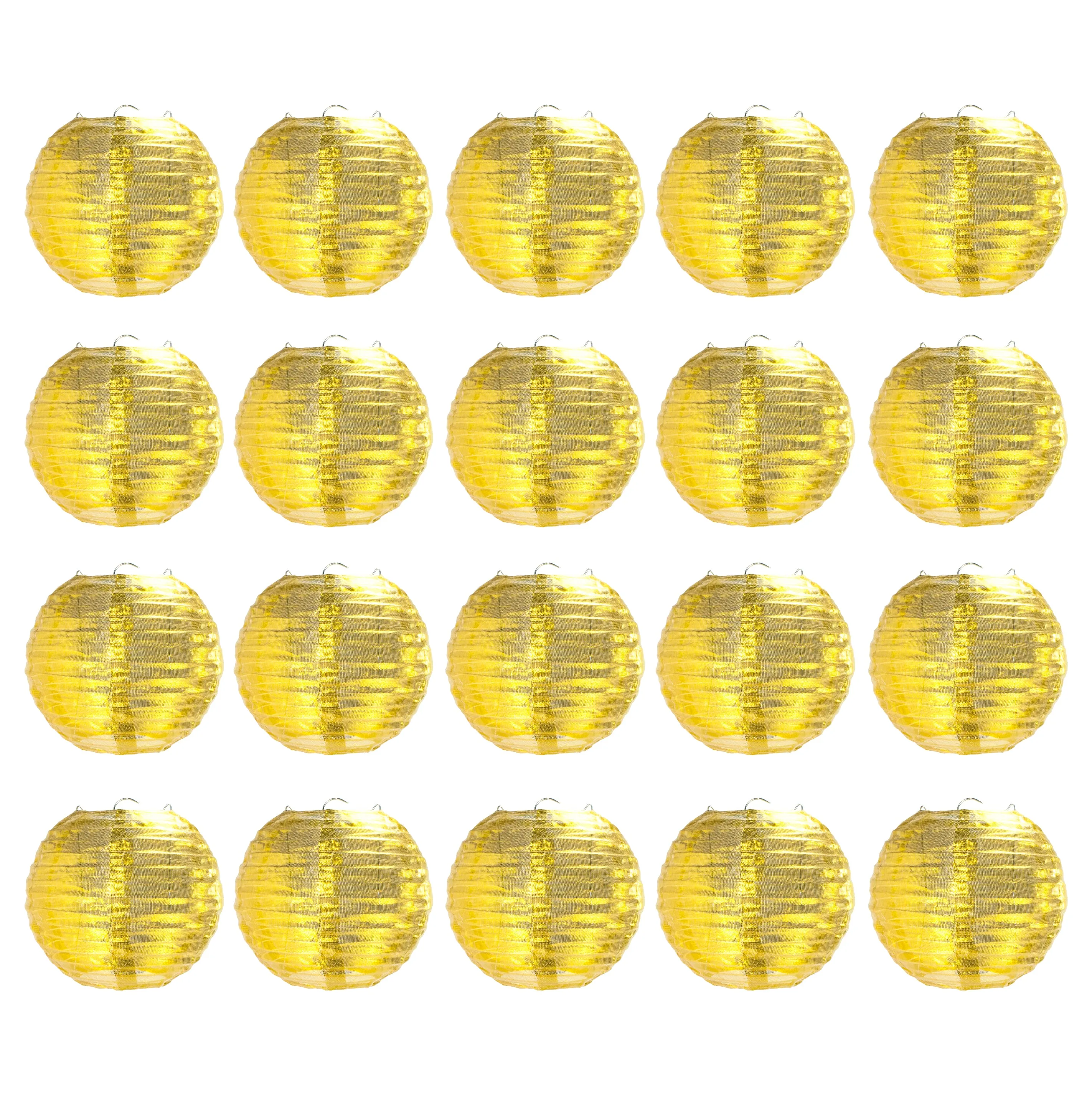 20 Pack 6" Gold Lanterns