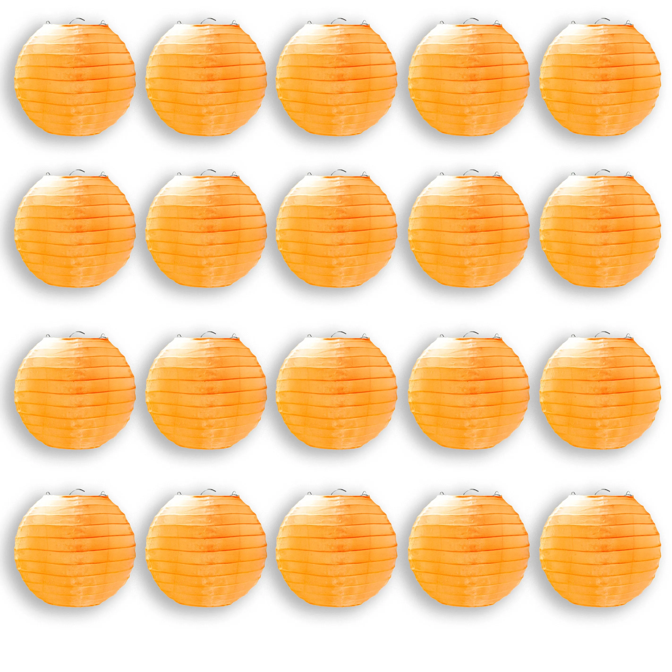 20 Pack 6" Orange Lanterns