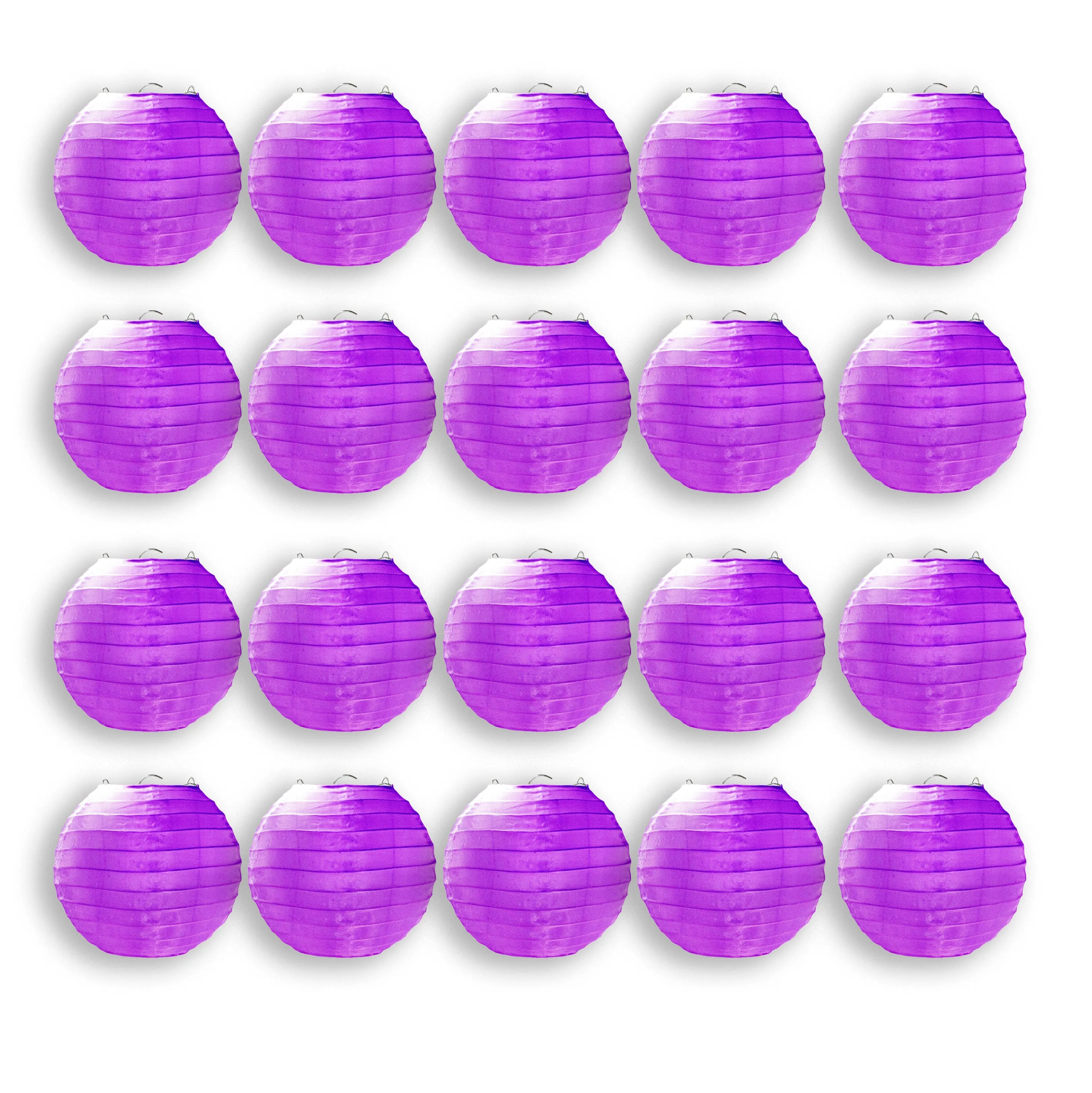 20 Pack 6" Purple Lanterns