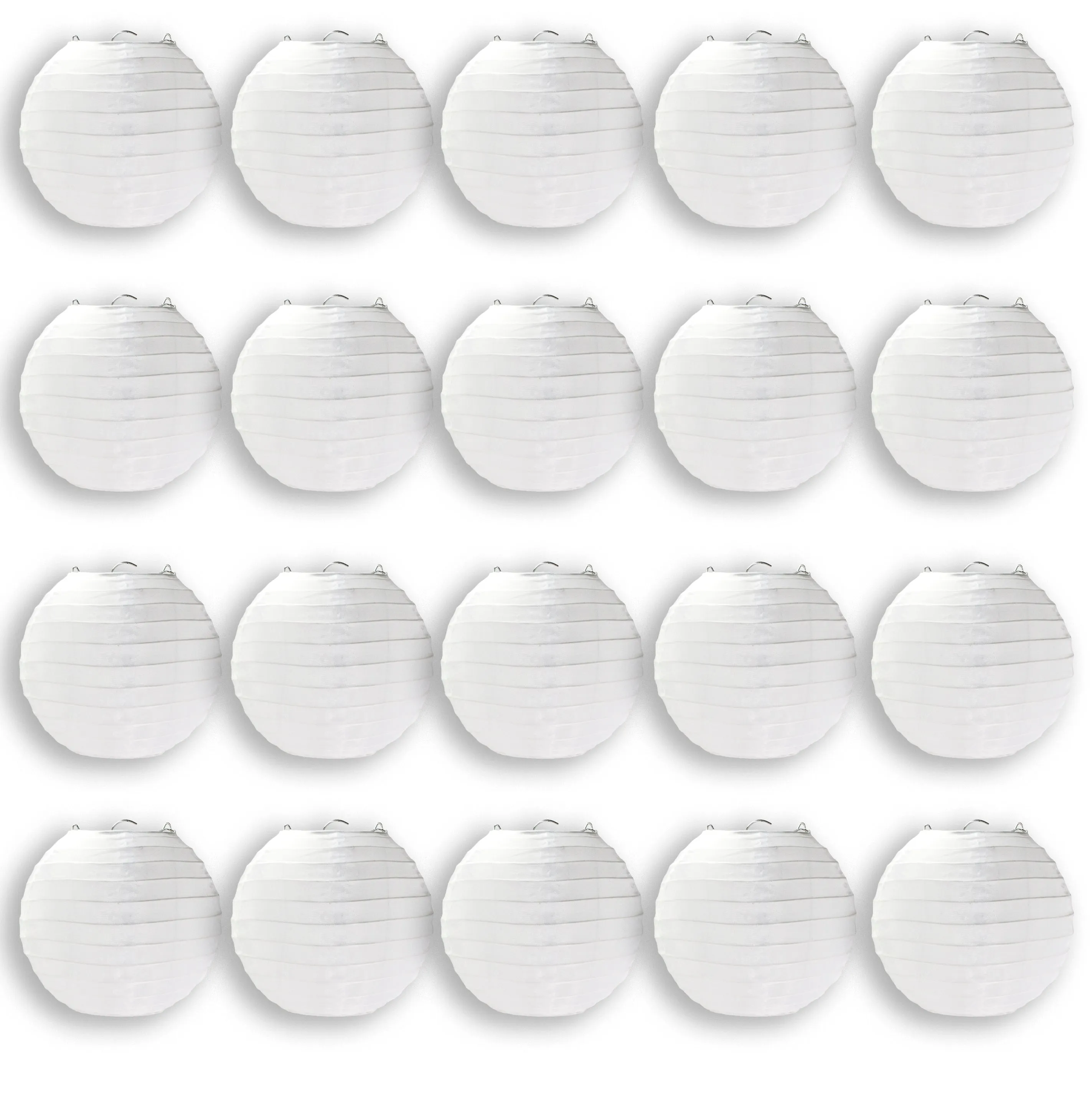 20 Pack 6" White Lanterns