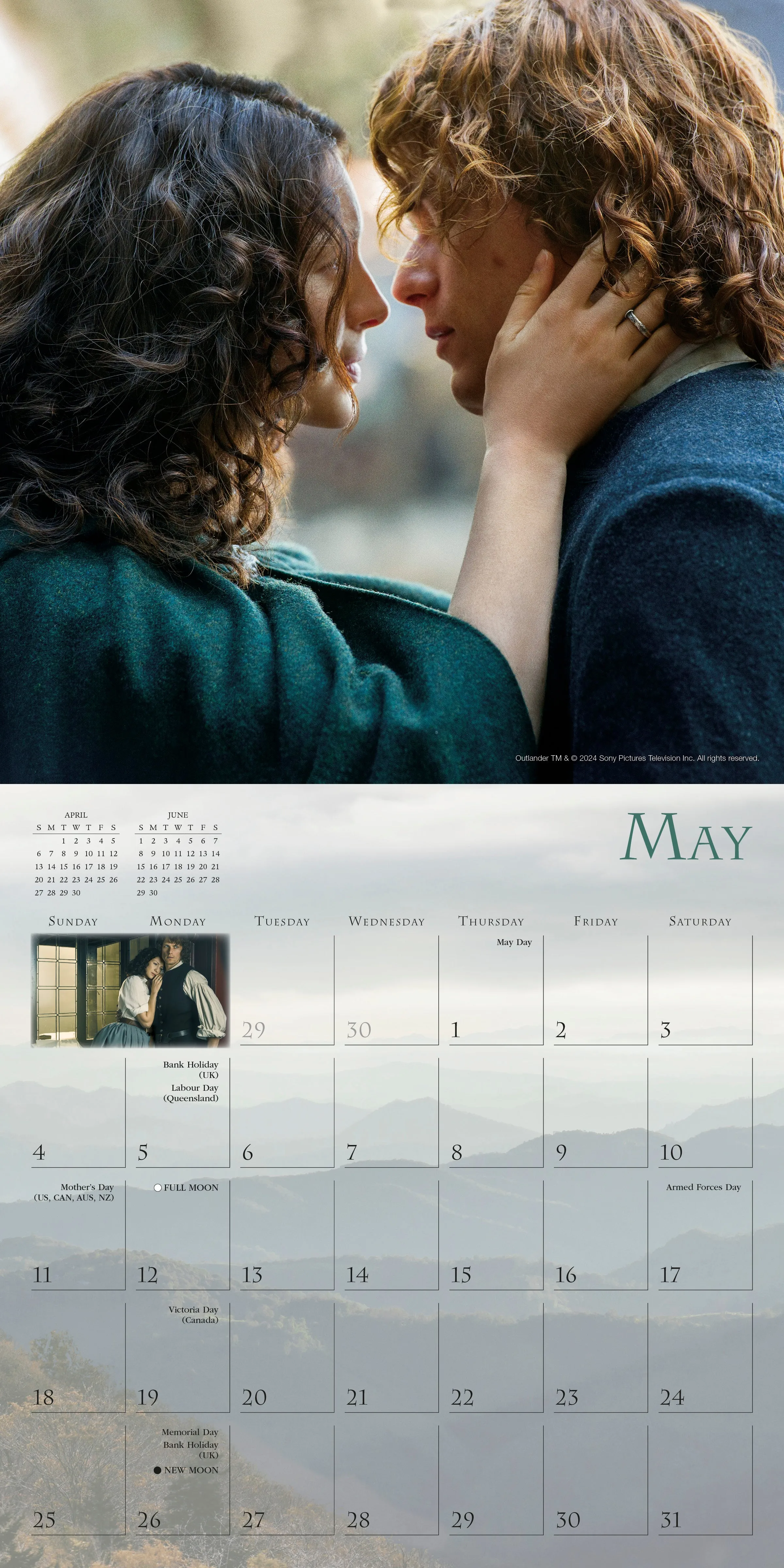 2025 Outlander Wall Calendar