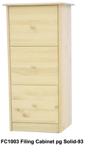 20" Sierra 3 Drawer File Cabinet