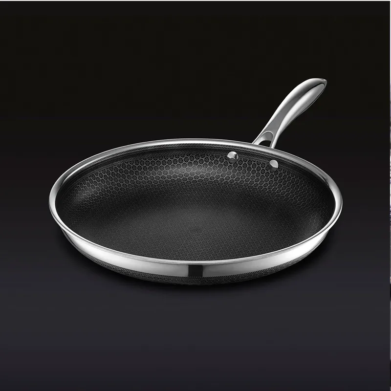 24 X 24 X 6.5Cm Nonstick Aluminum Fry Pan With Tempered Glass Lid