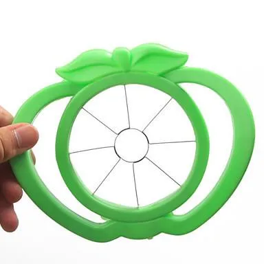 2457 Plastic Apple Cutter Slicer with 8 Blades and Handle