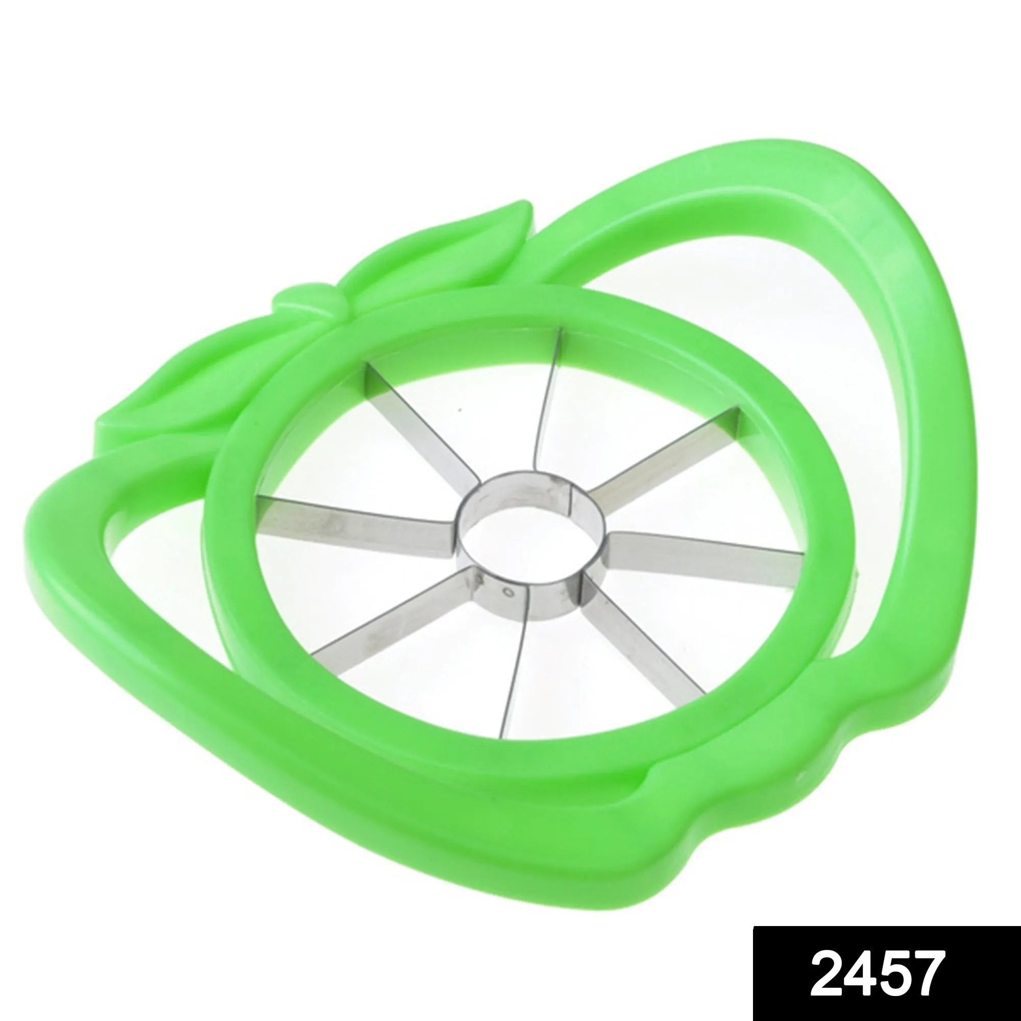 2457 Plastic Apple Cutter Slicer with 8 Blades and Handle