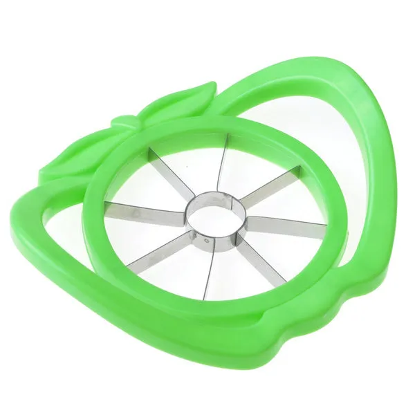 2457 Plastic Apple Cutter Slicer with 8 Blades and Handle