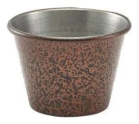 2.5oz Stainless Steel Ramekin Hammered Copper