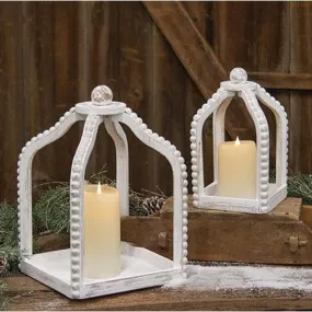 2/Set, Shabby Chic Beaded Lanterns