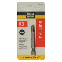 #3 Phillips Screwdriver Bit, 2-In.