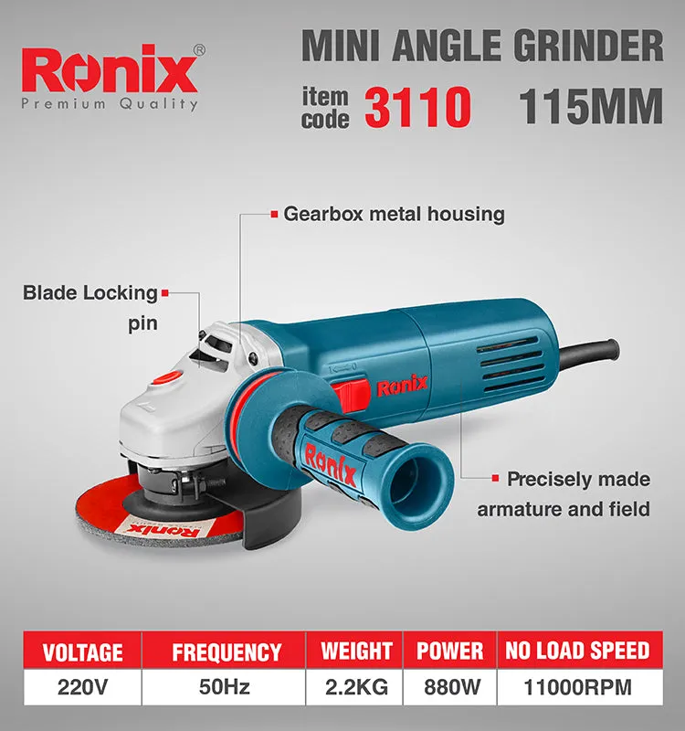 3110 Angle grinder 115mm Ronix