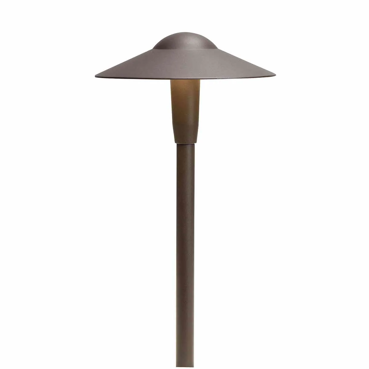 3W 250 Lumens LED Short Dome Path Light 2700K Textured Architectural Bronze