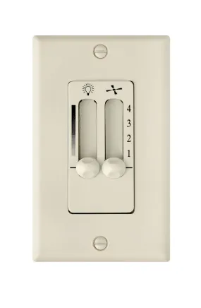 4 Speed Dual Slide Wall Control in Almond