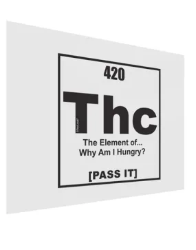 420 Element THC Funny Stoner Gloss Poster Print Landscape - Choose Size by TooLoud