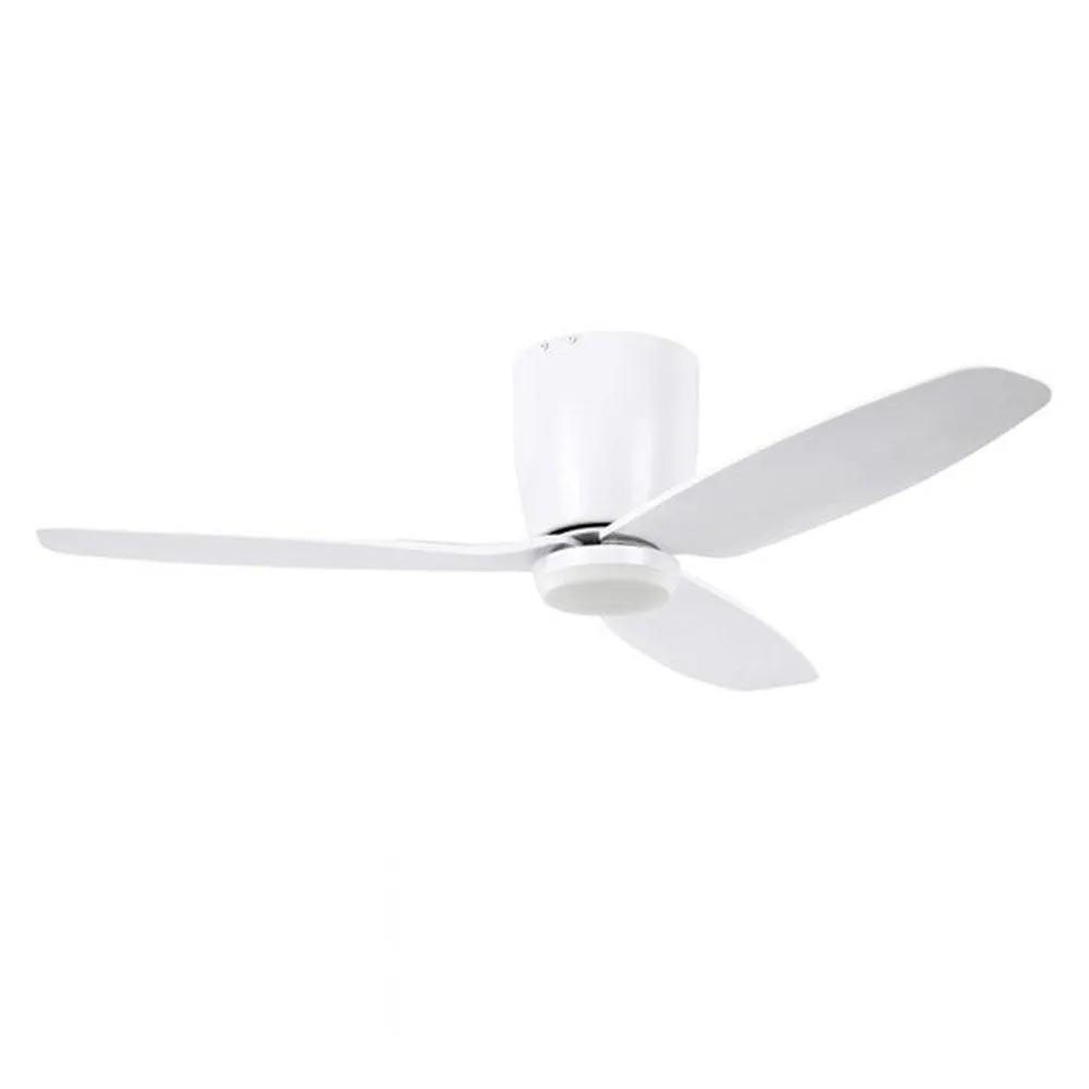 44" Seacliff DC Ceiling Fan with LED Light CCT 12w in White, Black, Gessami Oak or Light Walnut