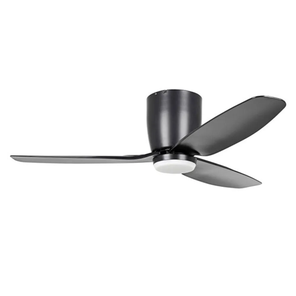 44" Seacliff DC Ceiling Fan with LED Light CCT 12w in White, Black, Gessami Oak or Light Walnut