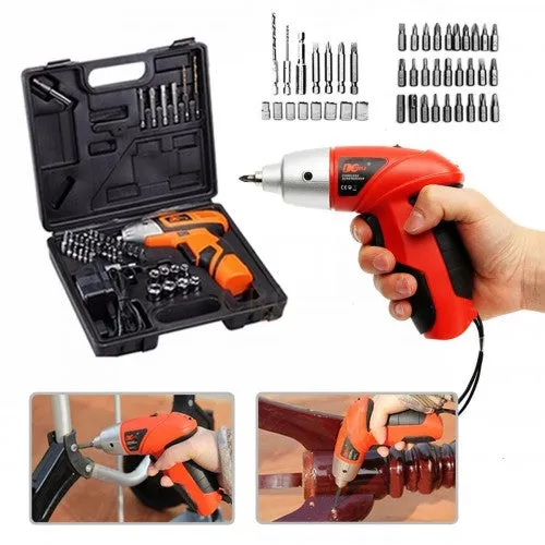 45 Pcs Cordless Screwdriver Set