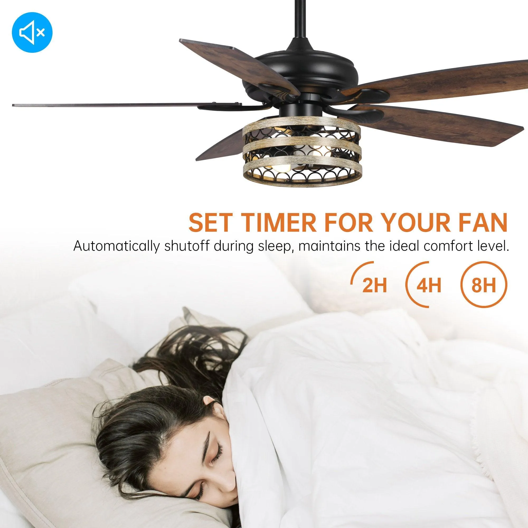 52" Alward Smart Fan with Light Kit