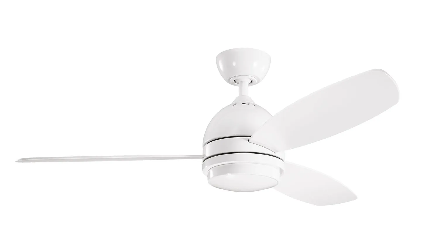 52"Ceiling Fan from the Vassar Collection in White Finish by Kichler