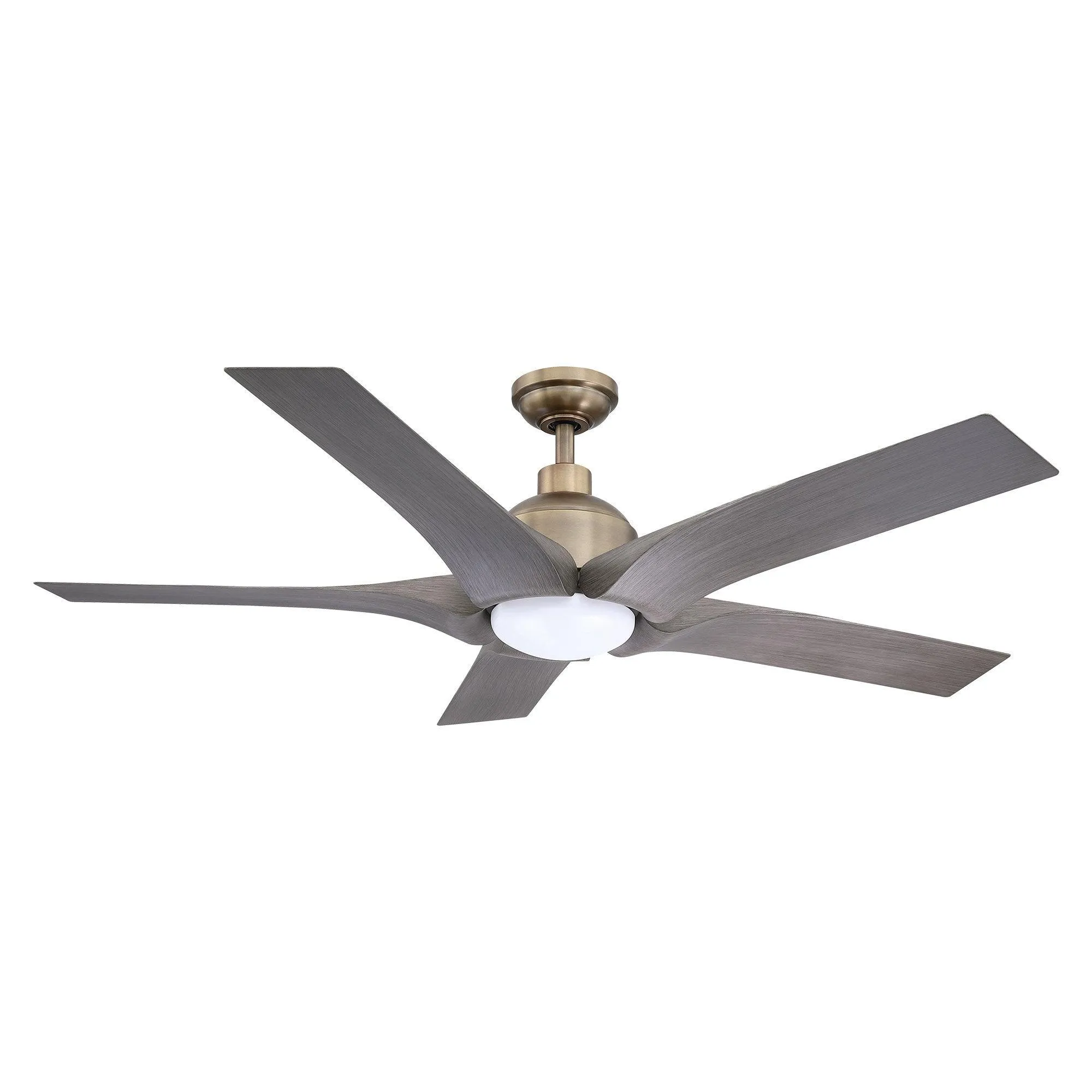 56" Genoa Farmhouse DC Motor Downrod Mount Reversible Ceiling Fan with Lighting and Remote Control