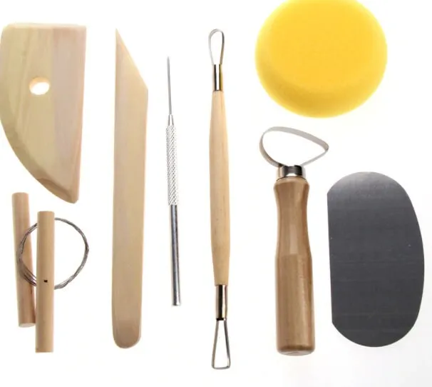 8 Pcs Pottery Tools Set, Starter Kit Beginner Set for Working with Pottery, Clay, and Ceramics.