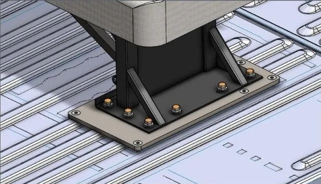 AbiliTrax Mounting Plate for the Freedman Single and Double Foldaway Seat