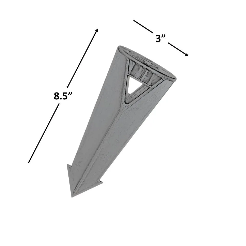 ABS Heavy Duty Plastic Spike 1/2" BL for Outdoor Landscape Lighting Fixtures