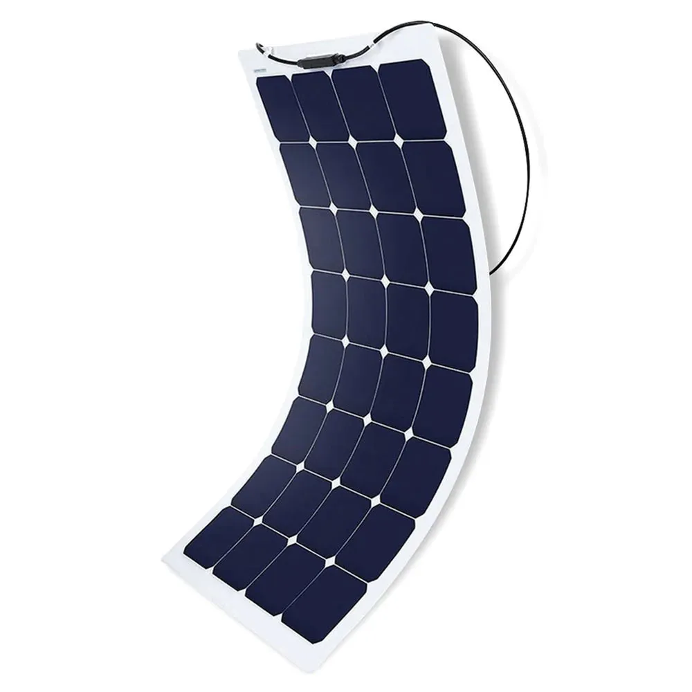 ACOPower 110W 12V Flexible Thin Lightweight ETFE Solar Panel With Connector