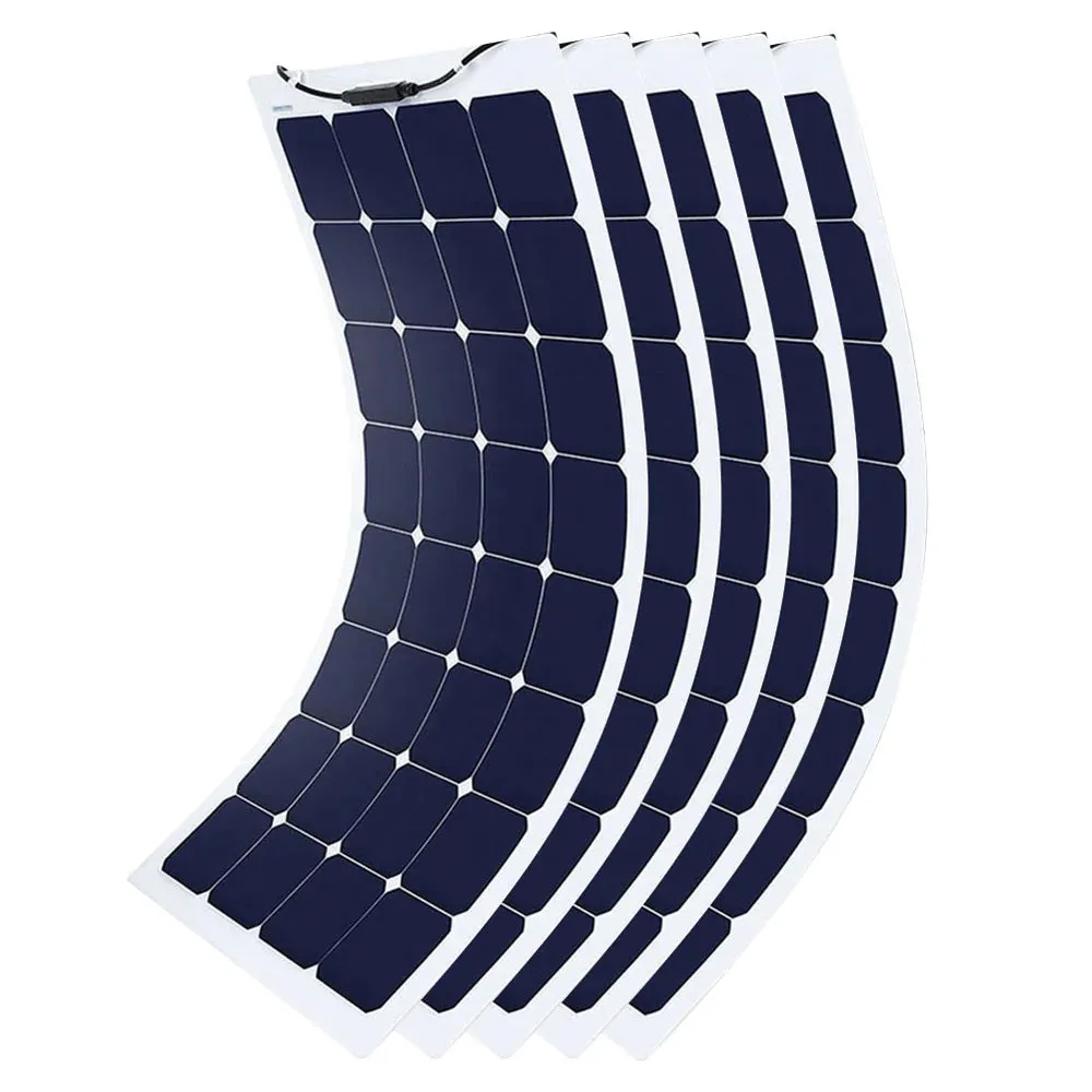 ACOPower 110W 12V Flexible Thin Lightweight ETFE Solar Panel With Connector