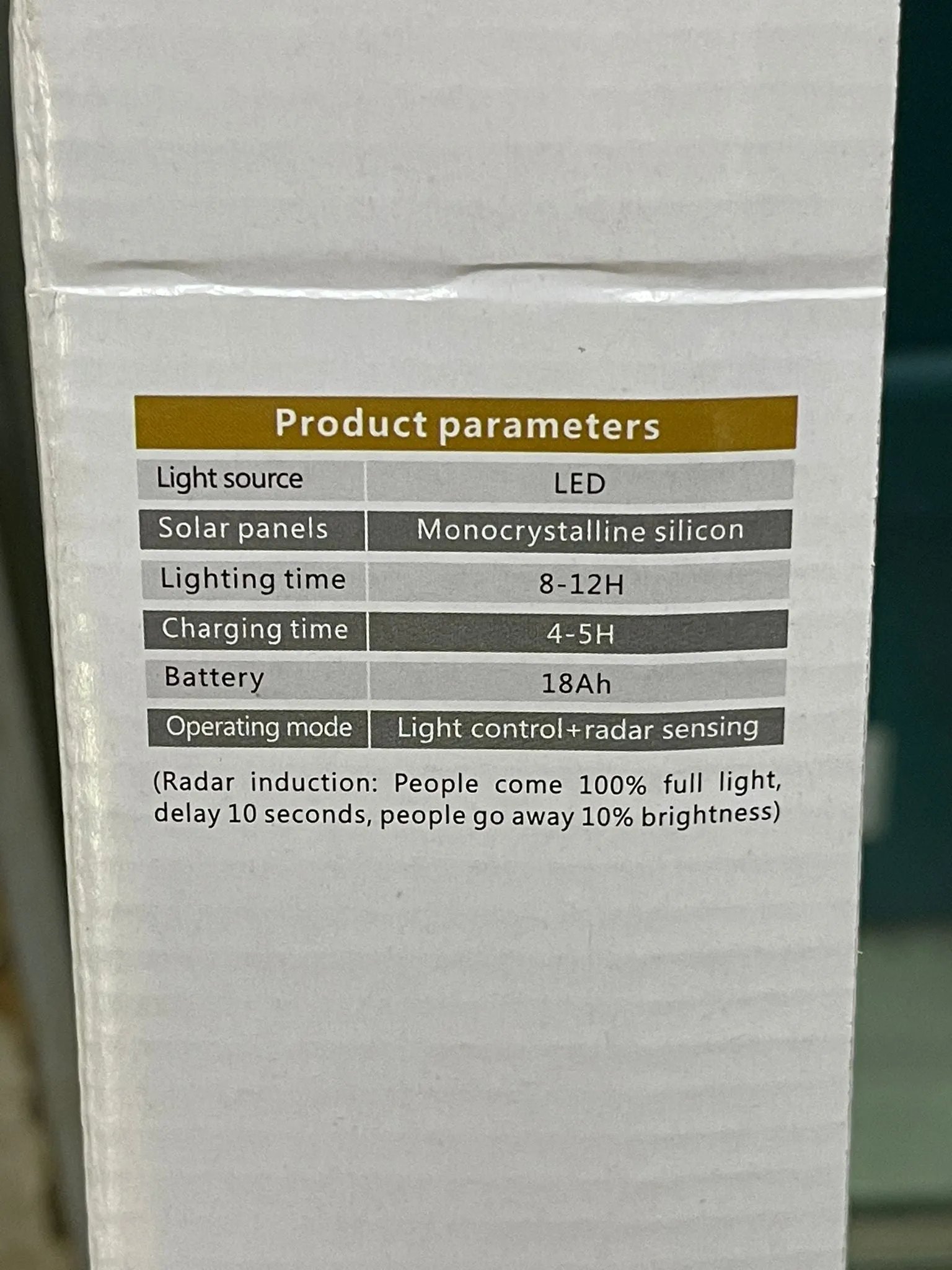 Aiko 90W Led Solar Lamp | Model : LED-GYSSLB90W