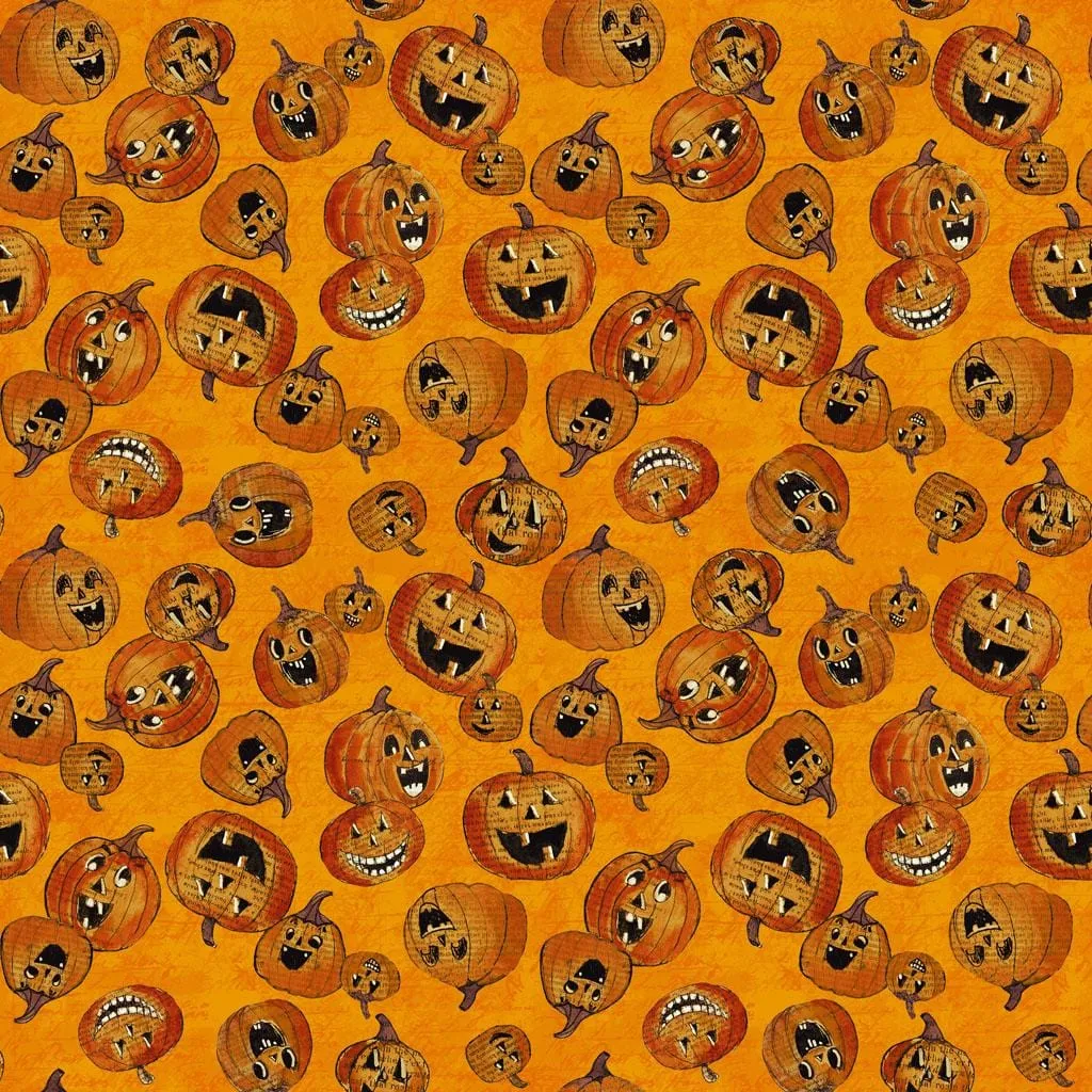 All Hallows Eve - Jack-O-Lanterns Orange