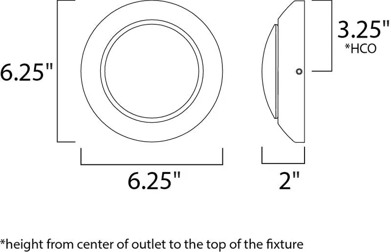 Alumilux Sconce 6.25" 4 W Outdoor Wall Mount