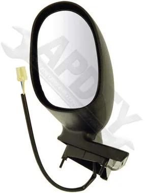 APDTY 066187 Side View Mirror - Left , Foldaway, Black