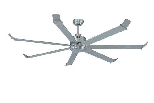 Arctic Chill 7-Blade 80” Ceiling Fan Brushed Pewter with Wall Control