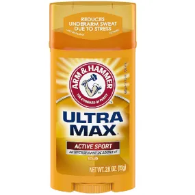 Arm & Hammer Ultramax Active Sport Antiperspirant Deodorant Solid 2.6 oz