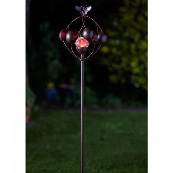 Aura Wind Spinner with Solar Crackle Globe