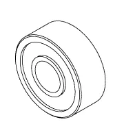 Bearing, Rear For Stryker Cast Cutter Part: STB032