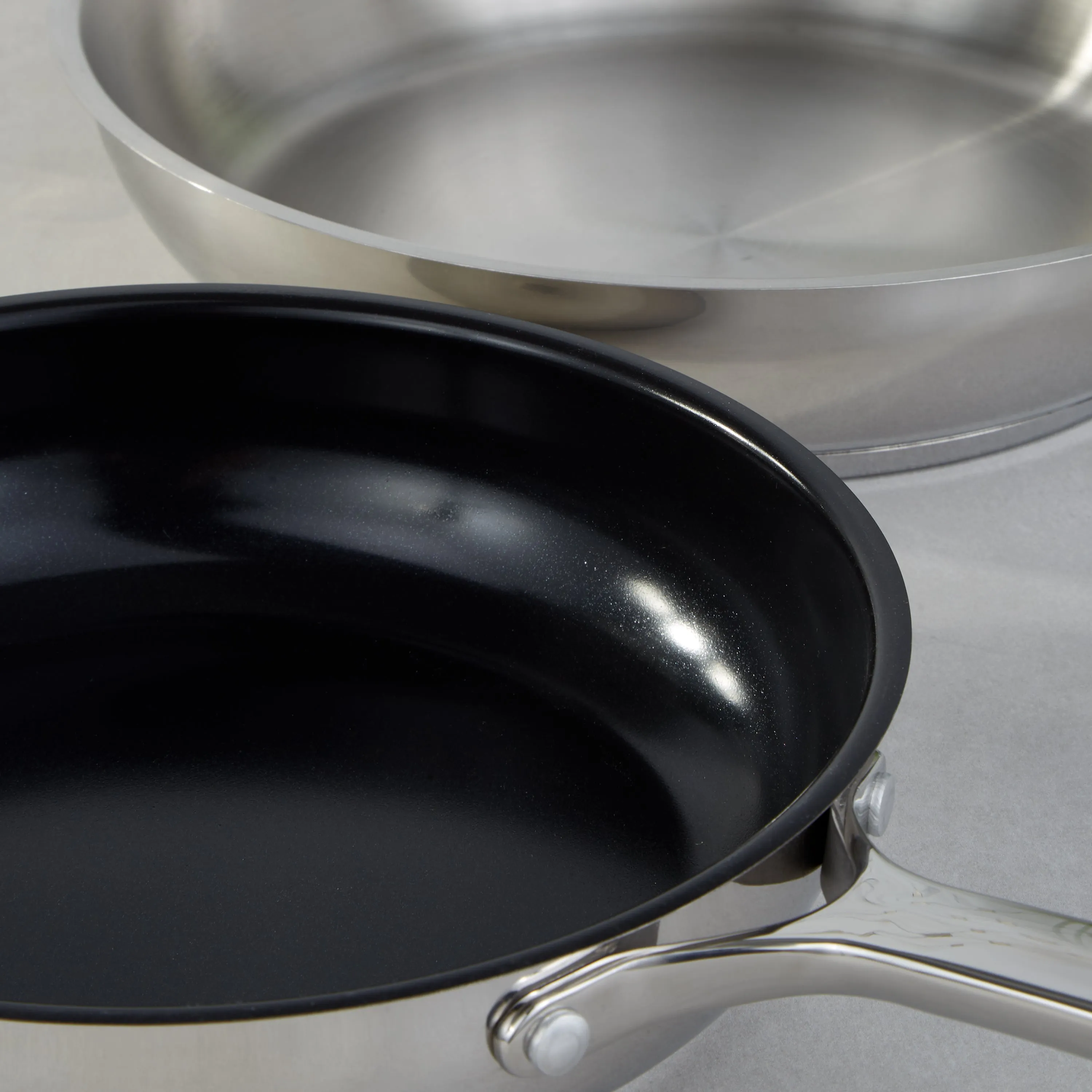 BergHOFF DiNA Helix 18/10 Stainless Steel 3Pc Frying Pan Set, Recycled