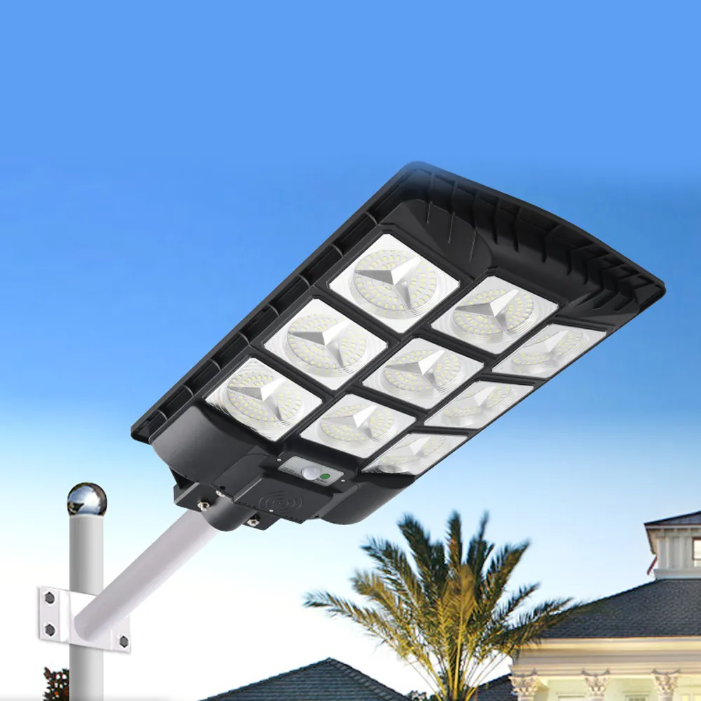 BigM Heavy Duty 900W LED Commercial Solar Flood Lights for Outdoors