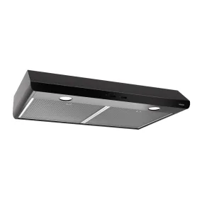 BKSH130BL Broan 30-Inch 300 Max Blower CFM 5.0 Sones Black Range Hood