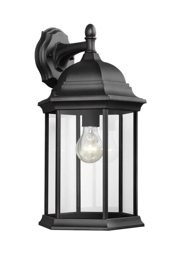 Black Classic Outdoor Large 1 Light Downl